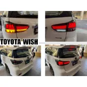 小亞車燈- 全新 TOYOTA WISH 09 10 11 12 13 14 15 年 黑框 光柱 跑馬 尾燈 後燈