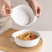 雙耳碗 盤子 陶瓷盤 陶瓷碗 陶瓷 花邊盤子 造型盤子 水果碗 沙拉碗 沙拉盤 花邊碗 魚盤 菜盤 陶瓷盤子 陶瓷盆