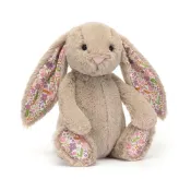 (店+)【JELLYCAT】31cm現貨! Jellycat 兔兔-碎花拿鐵灰兔 玩偶 娃娃 Blossom Beige Bunny 'Petal'
