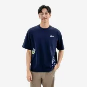 【Roots】Roots中性-ROOTS FLORAL 短袖上衣(靛青色)