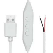 古瓷堂日本回流瓷器 USB調光開關線 5v10檔調光線 霓虹燈帶線 電源延長線 加減檔開關線 廣告燈 植物燈 小夜燈 霓虹燈