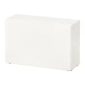 【IKEA 宜家家居】BESTÅ 附門片層架組, 白色/lappviken 白色, 60x22x38 公分