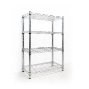 (店+)【yo-life】60x30x120cm獨家大管徑四層架-電鍍銀/烤漆黑100%MIT電鍍銀/烤漆黑-展示架/貨架