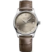 【LONGINES 浪琴】Master 巨擘系列鑽石機械女錶-34mm(L2.357.4.07.2)