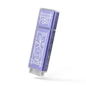 【TCELL 冠元】x 老屋顏 獨家聯名款-USB3.2 Gen1 128GB 台灣經典鐵窗花隨身碟(日常平安紫)
