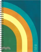 【三民網路書店】Retro Rainbow Academic July 2024 - June 2026 6.5 X 8.5 Softcover Planner 作者：Willow Creek Press