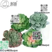 彷真多肉直務14cm石蓮花手感素膠花大寶蓮桌面綠植裝飾假多肉湓災
