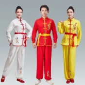 【臺灣出貨】國慶打鼓服舞龍舞獅表演服男女生秧歌服裝腰鼓服武術練功服演出服