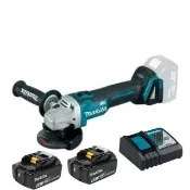 【MAKITA 牧田】18V無刷平面砂輪機 DGA406RGE 速停功能 滑動開關 DGA406(主機紙盒版+雙6.0電池+充)