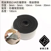睿傑工業✨- SGS認證 現貨黑色EVA泡棉膠條 (單面背膠) 緩衝泡棉條 隔音泡綿 防撞條 隔音條 吸音條 海綿 泡綿