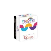 【COLOR24】for Brother TZ-232/TZe-232 白底紅字 副廠 相容標籤帶_寬度12mm(適用PT-H110/PT-P300BT)
