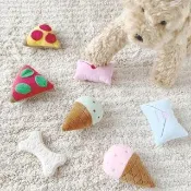 【GOOD LIFE 品好生活】冰淇淋造型寵物發聲玩具
