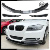 適用於BMW寶馬3系列E90 E91 LCI 320i 09-12款 前保桿前下巴前脣前鏟前包角改裝空力套件