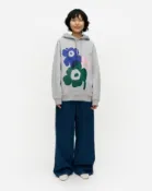 【Marimekko】Teesi Unikko 長袖連帽大學T