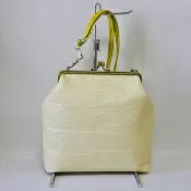 舊和服腰帶改造 口金斜背包