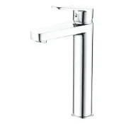 (店+)【BOSS】D-9799 加高面盆龍頭 亮鉻色 日本精密陶瓷閥芯 德國NEOPERL起波器 按壓式落水頭 台灣製造
