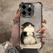 可愛胖貓 冰晶盾手機殼 OPPO A6X A6S A5pro A3pro A3X Reno6 Reno5 4 4Z