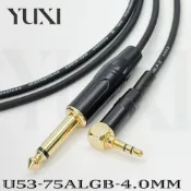 (店+)細線4.0mm 6.3轉3.5 音源線 3.5mm轉6.5mm 大轉小線 單音轉立體 手機播放線 混音機喇叭音源訊號線