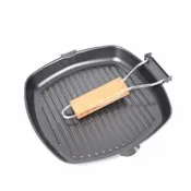 【May shop】戶外折疊圓形燒烤盤野營多功能烤牛排烤肉盤野炊BBQ折疊不粘煎鍋