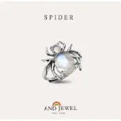 (店+)[安珠] 月光石 藍色 橢圓 圓形 8*10mm 戒指 自然系列 Spider 寶石銀飾 AND JEWEL