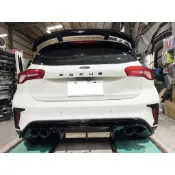 福特 Focus MK4 4.5 五門 MAX版 ABS 四出 鋼琴烤漆黑 後下巴 雙邊雙出 下擾流 MK4後包