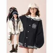 9235 名消費常客💰海軍領小香風外套女2026新款春秋學院風高級感小眾洋氣夾克棒球服EHS2
