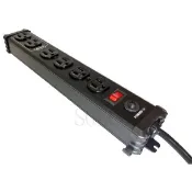 Castle 蓋世特 IA6 防火防雷電源突波保護插座 – 3孔/6座 延長線 電源線 1.8M 黑白藍紅 台灣製