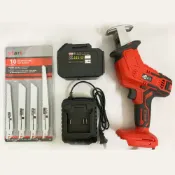 (店+)智玉科技有限公司 / 鋰電往復鋸 JJ 21V牧田款 6.0AH單電池 /大功率馬刀鋸/鋰充電式軍刀鋸/戶外手持電動伐木鋸