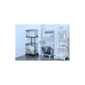 (店+)北歐洗衣分類臟衣籃浴室衣服收納筐兩層鐵藝臟衣簍衛生間傢用簡約髒衣籃 洗衣籃 洗衣簍 髒衣簍