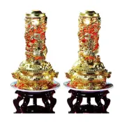 (店+)【老食說】祝壽蠟燭小金寶龍柱(老食說拜拜祝壽)