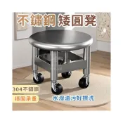 (店+){RY}不鏽鋼萬向輪矮圓凳 美縫移動滑輪凳 打掃帶輪小凳子 修腳滾輪坐凳 工業風金屬移動矮凳 美縫清潔多功能移動圓凳