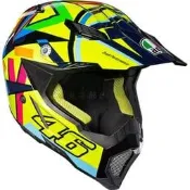 瀧澤部品 義大利 AGV AX-8 越野帽 Soleluna 2016 羅西 MOTOGP AX8 山車帽 彩繪 輕量