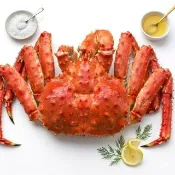 【RealShop】整隻熟凍帝王蟹 蜘蛛蟹1.4-1.6kg(頂級好禮 年菜 年節 過年 真食材本舖)