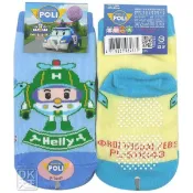 POLI 赫利止滑直板襪 嬰兒襪 機器人款 PL-S1104B 波力系列【DK大王】