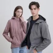 GIORDANO 男/女裝防風防潑水軟殼連帽外套【多色任選】