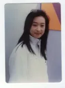 (嫻244)   黎美嫻  3*5 沖洗照片一張，早期圓角相片，保存還不錯!