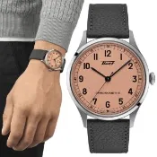 【TISSOT 天梭】HERITAGE 1938 天文台認證 機械腕錶 錶 手錶 送禮(T1424641633200)