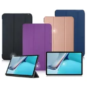 VXTRA HUAWEI MatePad 11 2021 經典皮紋三折保護套 平板皮套