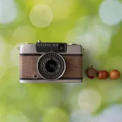 Olympus PEN EE-2 半格底片相機 天然胡桃木 附3個月保固