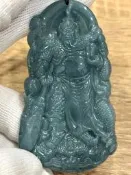 [✨天然翡翠A貨✨] 瓜地馬拉翡翠《關聖帝君》翡翠 關公 關二爺（💝附陸檢證/24h出貨）