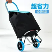 🔥臺灣熱銷🔥買菜車購物車爬樓拉車折疊輕便老人小推車便攜拉桿車家用便攜拖車 7DBD