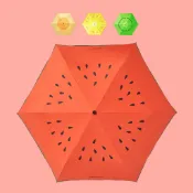 【Rainbow House】Fula水果三折傘|中柄加長|台灣福懋傘布(防曬/抗UV/防風/雨傘/陽傘)