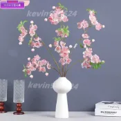 絲桃花,手工製作的真實觸感人造櫻花樹枝,實際的優雅的塑膠假花家庭花園裝飾