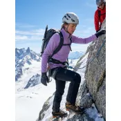 Hilltop 山頂鳥 女款刷毛保暖半襟上衣|專業登山戶外機能服 輕量發熱衣 紫色S號 (保暖/中層衣) 露營登山必備