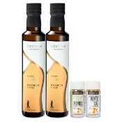 【人良油坊】純淨調味 第一道冷壓初榨油 黃金亞麻仁油250mlx2入+十三香調味組(可生飲 素食Omega3 木酚素)