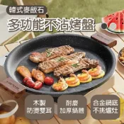 【台灣現貨】韓式麥飯石多功能不沾煎烤盤 韓式烤盤 燒烤盤 煎烤盤 露營 烤肉 不沾鍋 瓦斯爐 IH爐適用
