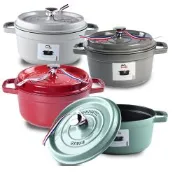 Staub 圓形鑄鐵鍋 22cm 2.6L法國製 湯鍋 燉鍋 (電磁爐 IH爐可用)