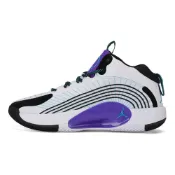 (店+)【Jordan】CQ4229-101 Jordan Jumpman 2021 PF 白葡萄 圓頭舒適 減震防滑耐磨包裹性支撐回彈 中幫 Air Zoom 籃球鞋 男款 黑白紫 Air Jordan 鞋 Air Jordan 男鞋