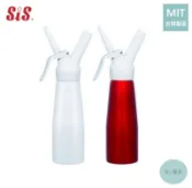 《有。餐具》台灣製 SiS 奶油槍 奶油發泡器 CREAM WHIPPER 0.5L 紅 白 (MOSA氮氣氣彈適用)