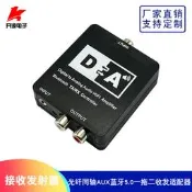 免運~一拖二收發適配器光纖同軸AUX藍芽5.0無損音頻電腦電視功放音響箱